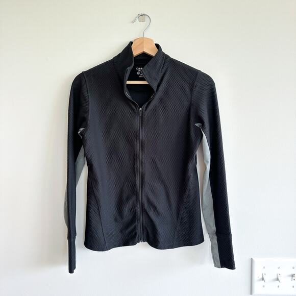Calvin Klein Performance Honeycomb Mesh Zip Up Activewear Jacket Black S - Picture 1 of 10